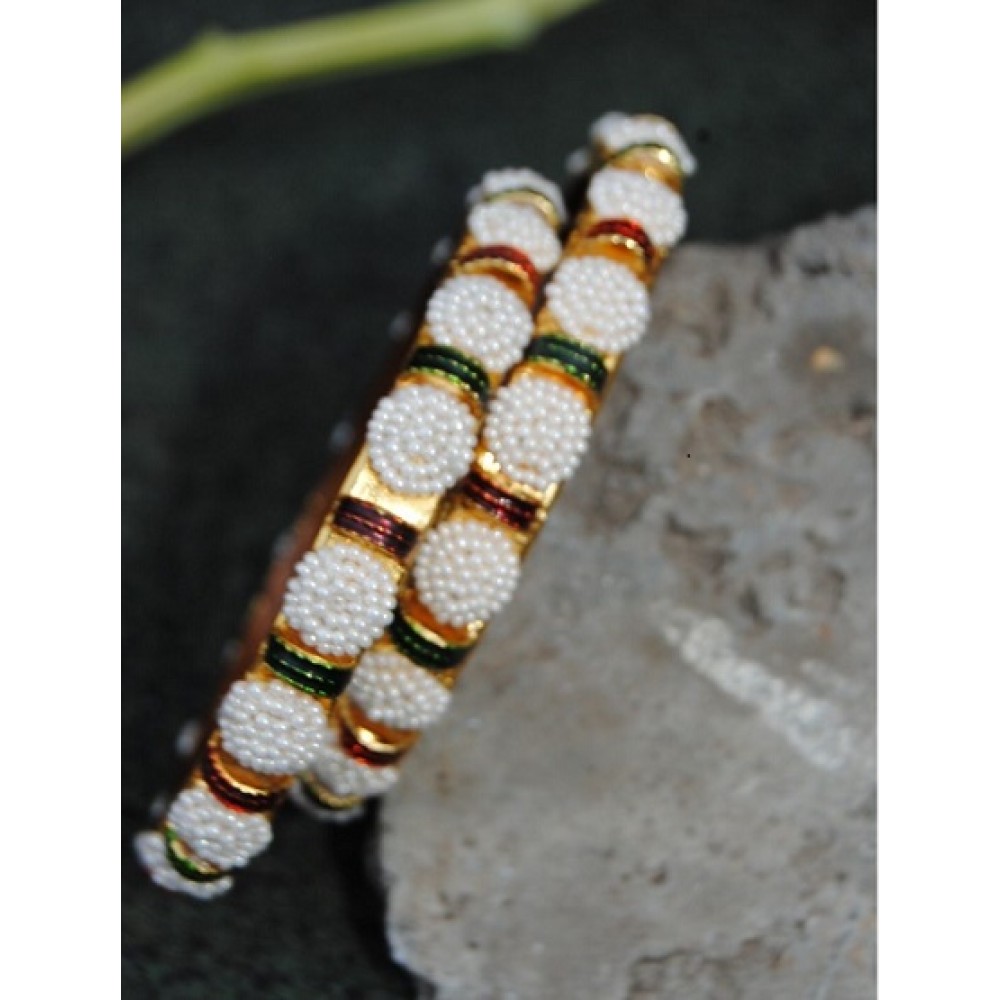 Pearl indian online bangles